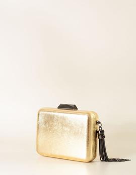Cartera Fiesta Oro Adorno Cadena para Mujer