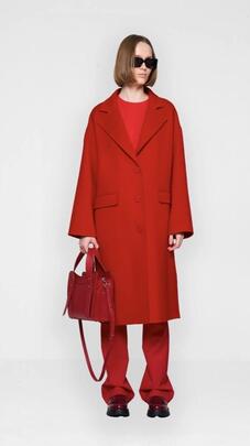 Abrigo Silvian Heach Rojo para Mujer