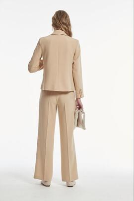 Chaqueta Oky Cruzada Vainilla para Mujer