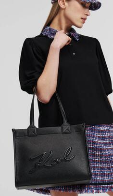Bolso Karl Tote Piel Negro