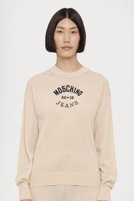 Jersey Moschino Camel para Mujer