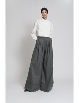 Pantalón Zaitegui Samurai Lana Gris para Mujer