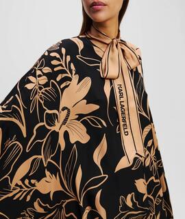 Vestido Karl Kaftan Estampado Camel