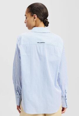 Camisa Karl Ikon Raya Azul