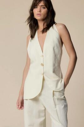 Conjunto Kocca Dahlis Chaleco+Pantalón Beige