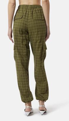 Pantalón Silvian Brocado Verde Militar