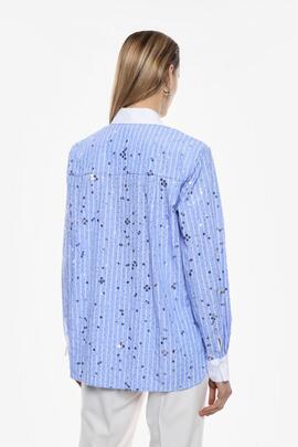 Camisa Imperial Azul Brillos