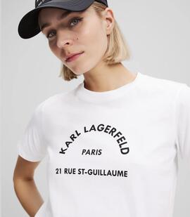 Camiseta Karl T-Shirt Logo Blanca