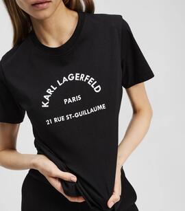 Camiseta Karl T-Shirt Logo Negra