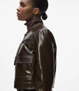 Chaqueta Karl Piel Chocolate