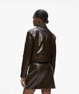 Chaqueta Karl Piel Chocolate