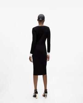 Vestido Karl Lagarfeld Blanco/negro