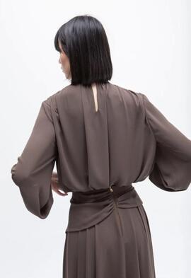 Blusa Masavi Abullonada Noir Brow