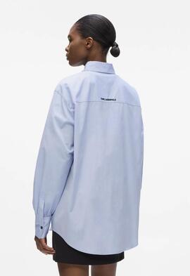 Camisa Karl Logo Karl Azul