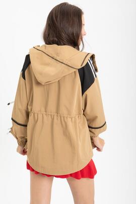 Sobrecamisa Highly con Capucha Camel