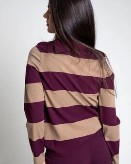 Jersey Pisonero Dona Granate/Camel