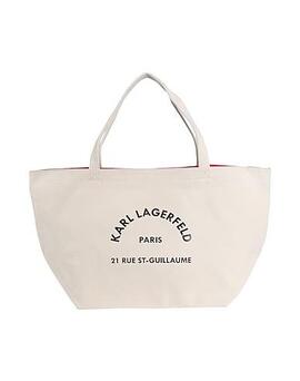 Bolso Karl Shopper Logo Beige