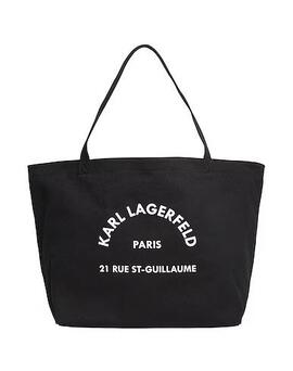 Bolso Karl Shopper Logo Negro