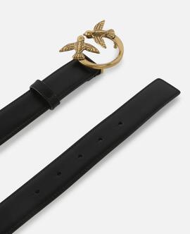 Cinturón Pinko Love Berry H3 Belt Negro