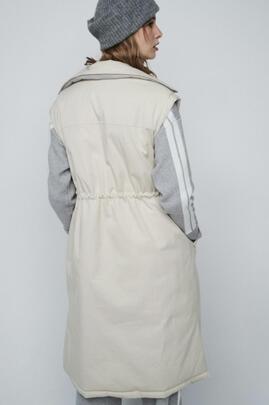Chaleco Unlimited Parka Nina beige/gris