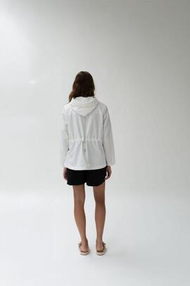 Cazadora Riunik Blanca con Capucha Peony