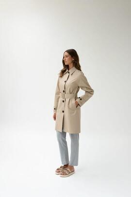 Gabardina Riunik Básica Camel Carin