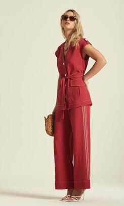 Pantalón Oky Copra Raya Rojo