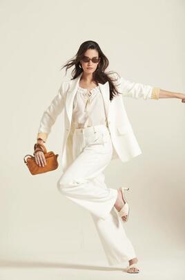Chaqueta Oky Birkin Tencel Blanco