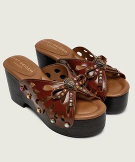 Sandalias Kurt Butterfly Wedge Mule