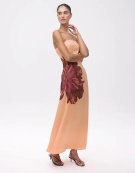 Vestido Mioh Elena Maxi Naranja