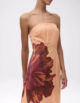 Vestido Mioh Elena Maxi Naranja