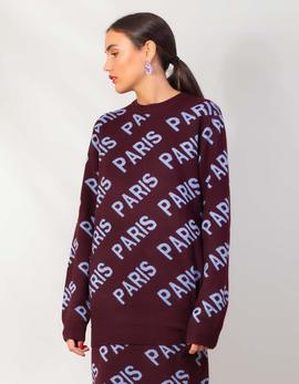 JERSEY ISABELLE BLANCHE MAXI MORADO LOGO