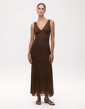 Vestido Mioh Beatrice Marrón