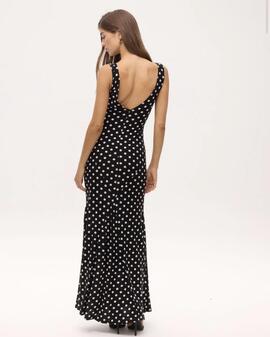 Vestido Mioh Beatrice Dots Negro