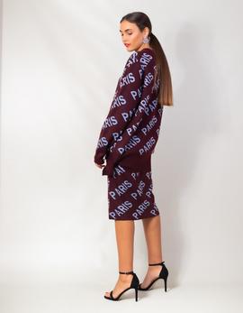 JERSEY ISABELLE BLANCHE MAXI MORADO LOGO