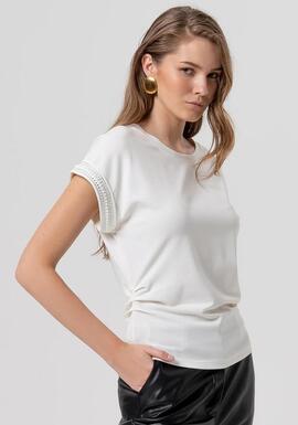 Camiseta Fracomina Brillod Cruda