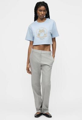 Camiseta Moschino Corta Gato Azul