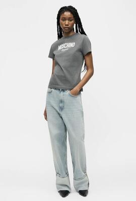 Camiseta Moschino Básica Gris