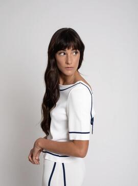 Top  Pisonero Coralline Blanco