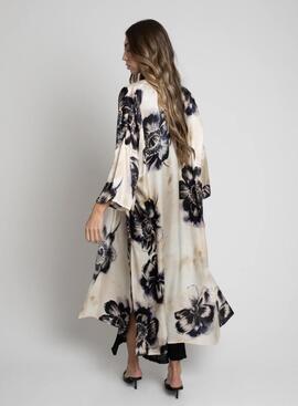 Kimono Pisonero Naoko Estampado Beige