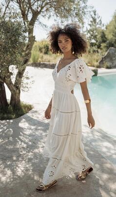 Vestido Piti Cuiti Florencia Blanco