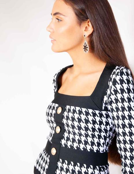 Vestidos pata de gallo 2019 best sale