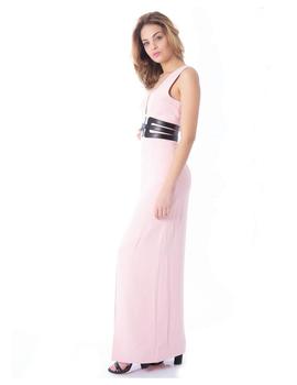 VESTIDO SILVIAN HEACH BERROUAGHIA LARGO ROSA