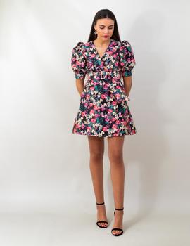 Vestido Corto cruzado estampado floral para MUJER