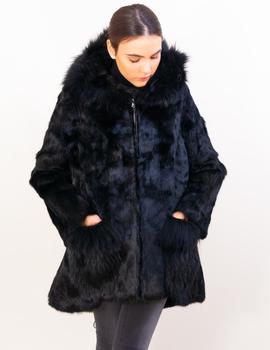 Parka pelo negro para Mujer