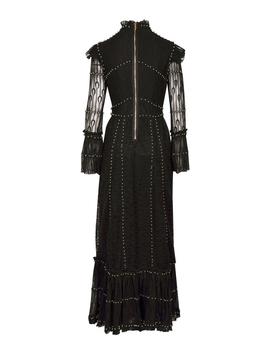 Vestido Highly Largo Encaje Bolita Negro