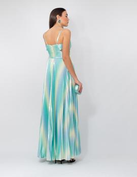 Vestido Gillian Largo Multicolor Brillo Forever para Mujer