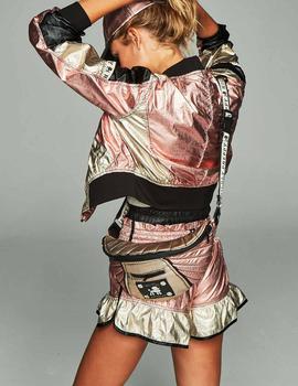 Short Highly Preppy Metalizado para Mujer