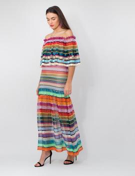 Vestido Phases Multicolor Forever Unique para Mujer