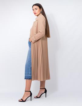 Gabardina Camel Miss Miss para Mujer